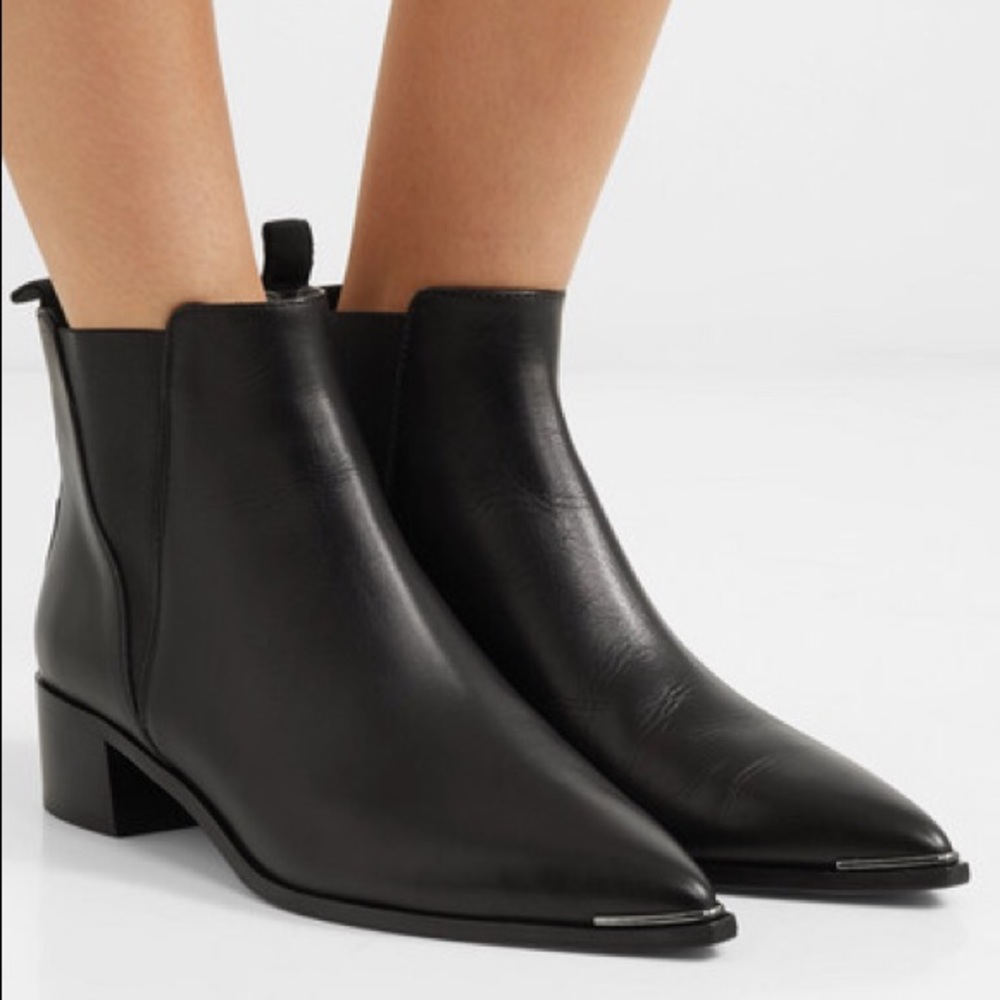 Acne Studios Leather Jensen Boots in Black Size 37